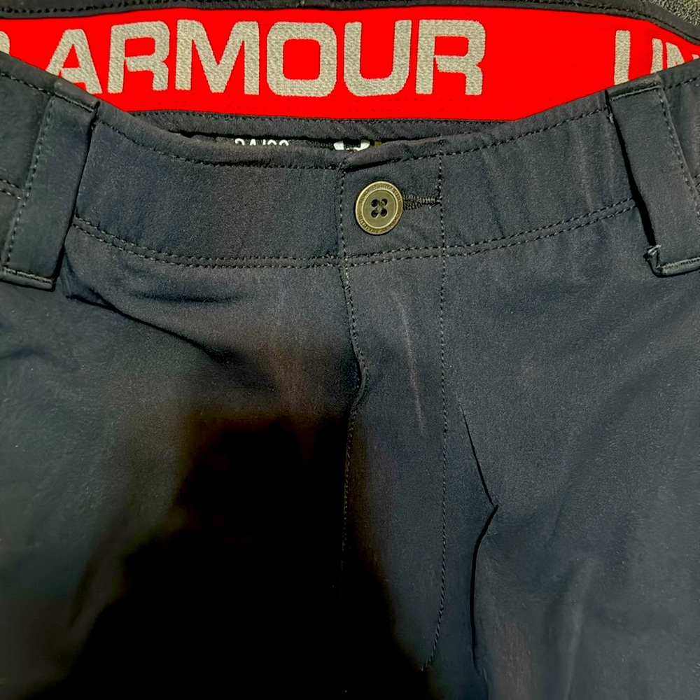 Black Under Armour Spandex-blend sporty, super stretchy and stylish dress pants